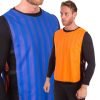 Манишка для футбола двусторонняя мужская с резинкой (PL, р-р 68х43см, цвета в ассортименте) - Цвет Синий-оранжевый