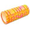 Роллер для занятий йогой и пилатесом Grid Combi Roller l-33см мультиколор (d-14,5см, l-33см, цвета в ассортименте) - Цвет Оранжевый-фиолетовый