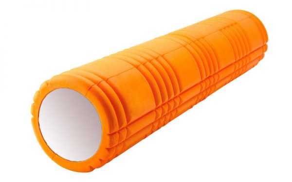 Роллер для занятий йогой и пилатесом Grid 3D Roller l-61см (d-14,5см, l-61см, цвета в ассортименте) - Цвет Оранжевый