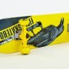 Скейтборд деревянный в сборе из канадского клена 31in FISH CROW (желтый-черный)