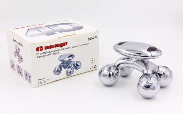 Массажер роликовый SP-Planeta 4D Massager (ABS пластик, размер 12х9х8,5см, 4 массажных шарика, вес 210г)