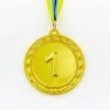 Медаль спортивная с лентой ABILITY d-6,5см (металл, 38g, 1-золото, 2-серебро, 3-бронза) - Цвет Золотой