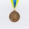 Медаль спортивная с лентой GLORY d-4,5см место 3-бронза (металл, d-4,5см, 18g)