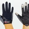 Велоперчатки с закрытыми пальцами MADBIKE (размер S-L цвета в ассортименте) - Черный-S