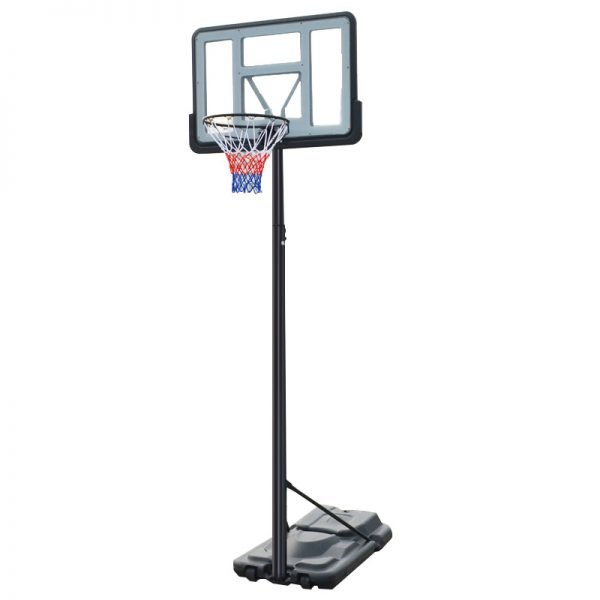 Стойка баскетбольная со щитом (мобильная) ADULT (щит-PC р-р 110х75см, кольцо-сталь (16мм) d-45см, регул.высота 230-305см)