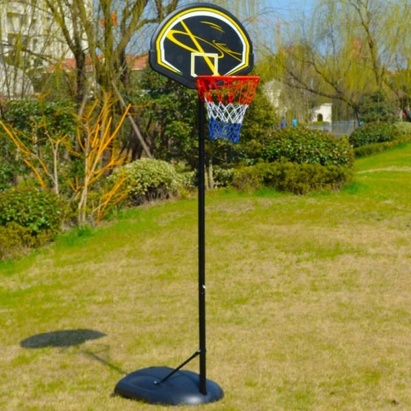 Стойка баскетбольная со щитом (мобильная) HIGH QUALITY (щит-HDPE р-р 80x56x14см, кольцо-сталь (16мм) d-38см, регул.высота 165-225см)