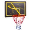 Щит баскетбольный с кольцом и сеткой (щит-HDPE,р-р 80x58см, кольцо (16мм) d-38см, сетка NY)