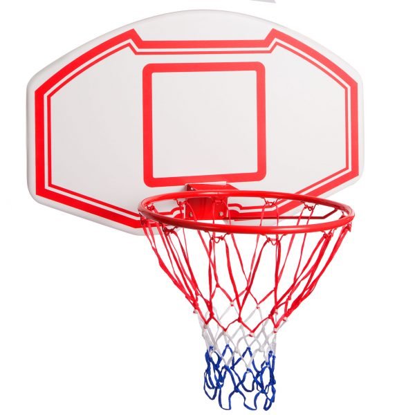 Щит баскетбольный с кольцом и сеткой (щит-HDPE,р-р 90x60см, кольцо (16мм) d-45см, сетка NY)