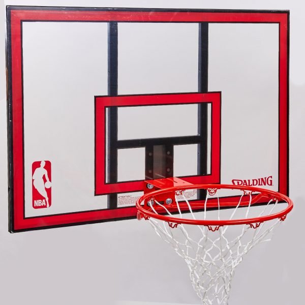 Щит баскетбольный SPALDING NBA COMBO (поликарбонат, р-р 108x73см, кольцо d-49см)