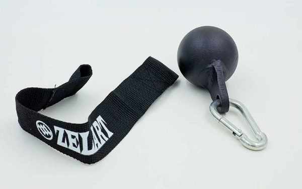 Шар для подтягиваний и тренировки силы рук Grip Balls (металл, нейлон, d-66мм,лямки l-38см)