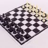 Шахматные фигуры пластиковые с полотном для игр (пластик, h пешки-2,6см)
