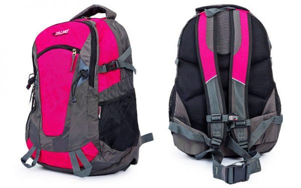 Рюкзак спортивный с жесткой спинкой Zelart (нейлон, р-р 50х33х16см, цвета в ассортименте) - Цвет Малиновый
