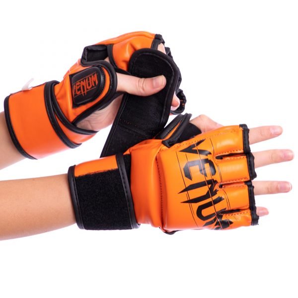 Перчатки для смешанных единоборств MMA FLEX VNM ELITE NEO (р-р S-XL, цвета в ассортименте) - Оранжевый-M