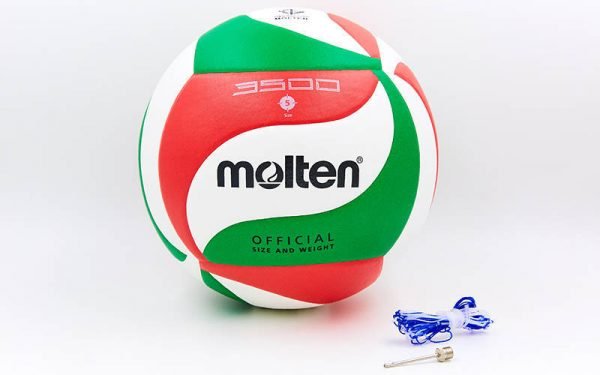 Мяч волейбольный Клееный PU MOLTEN (PU, №5, 3 слоя, клееный)