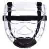 Маска защитная на шлем для тхэквондо (пластик, р-р S для шлема S-M, L для шлема L-XL, прозрачный) - S