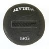 Мяч для кроссфита набивной в кевларовой оболочке 5кг Zelart WALL BALL (кевлар, наполнитель-метал. гранулы, d-35см, черный)