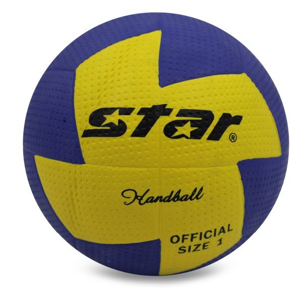 Мяч для гандбола Outdoor покрытие вспененная резина STAR (PU, р-р 1, синий-желтый)