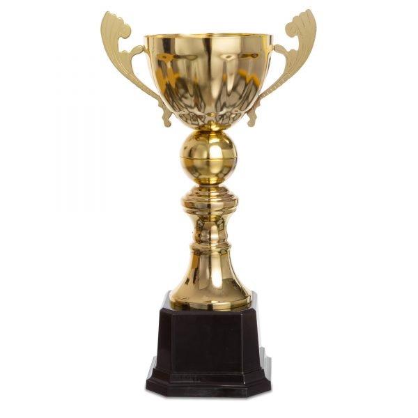 Кубок спортивный с ручками (металл, пластик, h-38см, b-20см, d чаши-12см, золото)