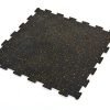 Коврик-пазл под тренажер резиновый 1шт 60x60x0,6см (черный)