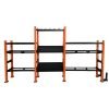 Стеллаж модульный для инвентаря кроссфит STORAGE RACK (металл, р-р 374*138*35см)4ящ