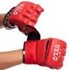 Перчатки для смешанных единоборств MMA кожаные VELO (р-р S-XL, цвета в ассортименте) - Красный-S
