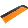 Спальный мешок одеяло с капюшоном (PL,хлопок, 1350г, р-р 190+30х75см, t+10 до -10, мешки соединяются друг с другом) - Цвет Черный-оранжевый