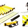 Координационная лестница дорожка для тренировки скорости 6м (12 перекладин) (6мx0,52мx2мм, цвета в ассортименте) - Цвет Желтый