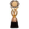 Награда (приз) спортивная с местом под жетон (пластик, h-23,5см, b-8см, золото, серебро, бронза) - Цвет Бронзовый
