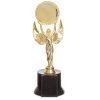 Награда (приз) спортивная НИКА с местом под жетон (пластик, h-26cм, b-9см, золото)