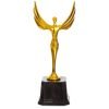 Награда (приз) спортивная НИКА (пластик, h-18cм, b-12см, золото)