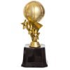 Награда (приз) спортивная Баскетбольный мяч (пластик, h-18см, b-8,5см, золото)