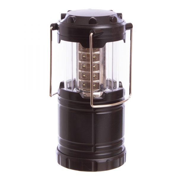 Фонарь кемпинговый светодиод. складной (30led лампы, на бат. (3 AA), р-р 12,5х8,8см, черный)