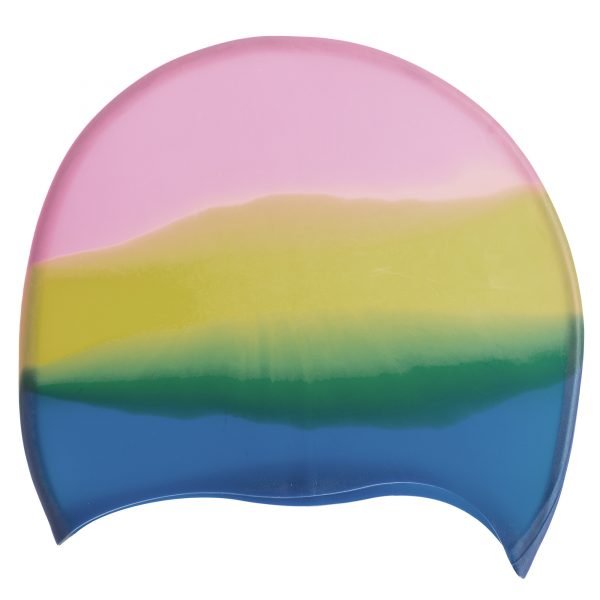 Шапочка для плавания Радуга (силикон, цвета в ассортименте)