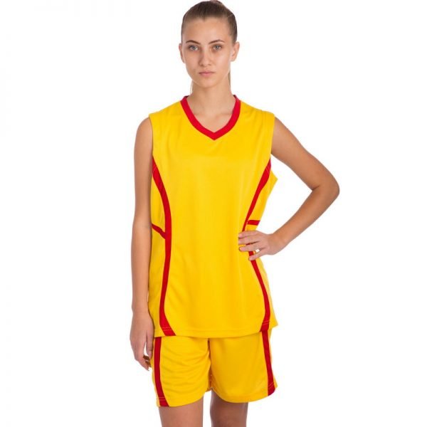 Форма баскетбольная женская SP-Sport Atlanta (полиэстер, р-р S-L(44-50), цвета в ассортименте) - Желтый-M (46-48)