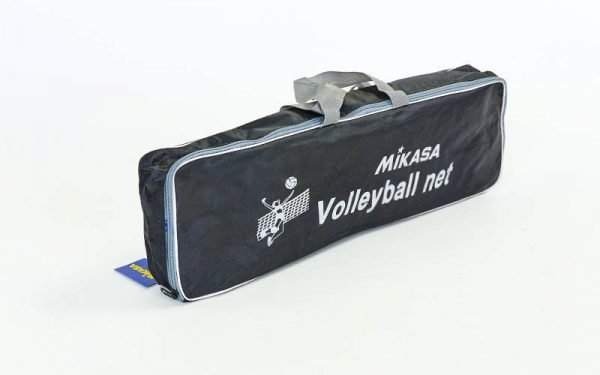 Сетка для волейбола MIKASA (PP 4мм, р-р 9,5x1м, ячейка 12x12см, с метал. тросом)