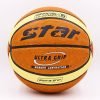Мяч баскетбольный PU №5 STAR (PU, бутил, оранжевый-желтый)