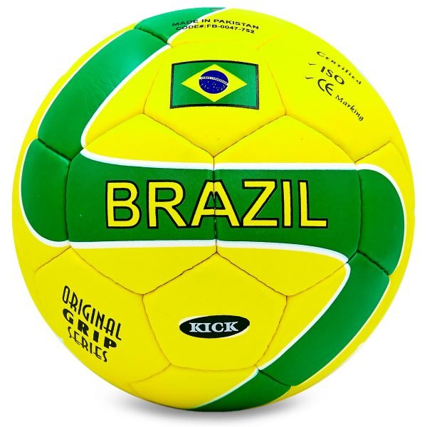 Мяч футбольный №5 Гриппи 5сл. BRASIL (№5, 5 сл., сшит вручную)