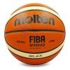 Мяч баскетбольный кожаный №6 MOLTEN (кожа, бутил, оранжевый-бежевый)