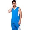Форма баскетбольная мужская Lingo Star (PL, размер XL-5XL, рост 165-190, цвета в ассортименте) - Голубой-белый-2XL (рост 170-175)