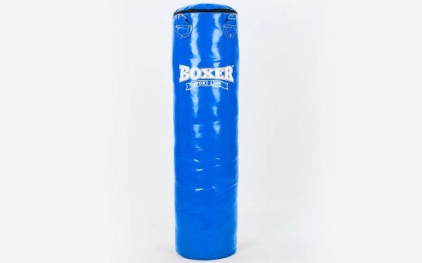 Мешок боксерский Цилиндр ПВХ h-120см BOXER Классик (наполнитель-ветошь х-б, d-33см, вес-31кг, цвета в ассортименте) - Цвет Синий