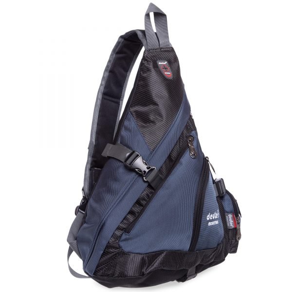 Рюкзак однолямочный DTR (нейлон, размер 48х34х13см, цвета в ассортименте) - Цвет Темно-синий