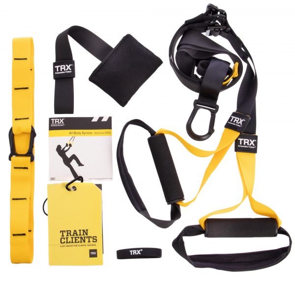 Петли TRX функциональный тренажер PRO PACK P3 HOME (петли подвесные, дверное крепление, DVD, сумка, черный-желтый)