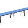 Скамейка для спортзала UR (р-р 270x27x30см, вес 22кг, ДСП толщ.32мм, металл, пластик, синий)