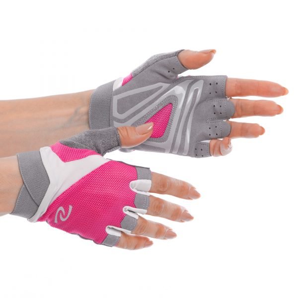 Перчатки для фитнеca размер S-XL (PL, PVC, цвета в ассортименте) - Розовый-S