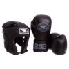 Комплект для бокса (шлем, перчатки) BDB STRIKE размер M-XL, 10-14oz черный - Черный-Шлем M, перчатки 10 унций