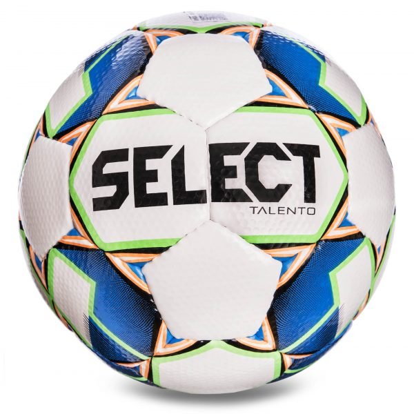 Мяч футбольный №4 SELECT TALENTO (FPUS 1400, белый-синий)