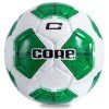 Мяч футбольный №5 PU ламин. CORE COMPETITION PLUS (№5, 5 сл., сшит вручную, белый-зеленый)