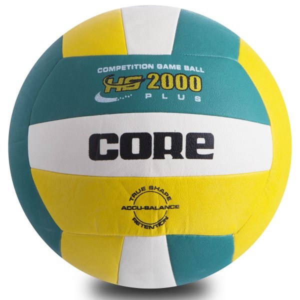 Мяч волейбольный PU CORE HYBRID (PU, №5, 3 слоя, сшит машинным способом)