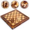 Шахматы, шашки, нарды 3 в 1 MDF (фигуры-дерево, р-р доски 39см x 39см)
