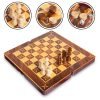 Шахматы, шашки, нарды 3 в 1 MDF (фигуры-дерево, р-р доски 29см x 29см)